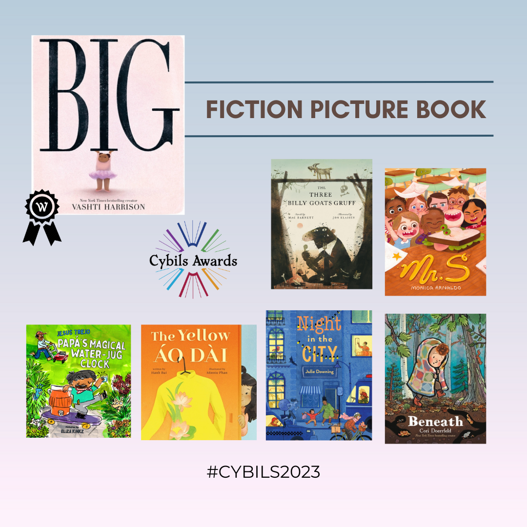Featured image for “#CYBILS2023 Book Reviews: Fiction Picture Book Finalists”